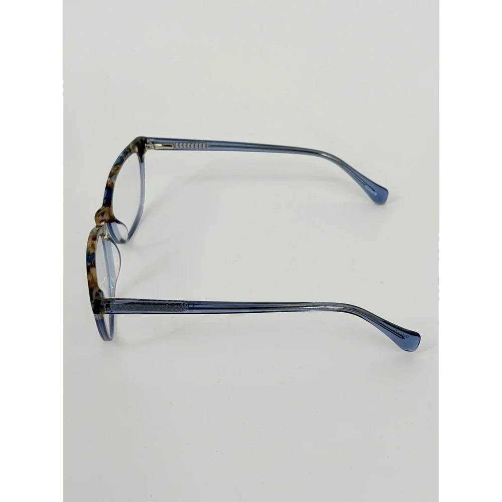 Zenni 4436616 Eyeglasses Frames Blue Tortoise Fade Flex with Case